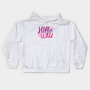 hello world Kids Hoodie